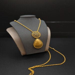 عقد البصمة فاخر عيار21.وزن.5.8.جرام