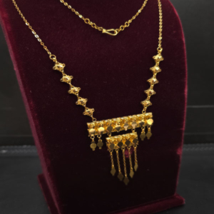 عقد رمش العروس فاخر عيار21.وزن.6.5جرام