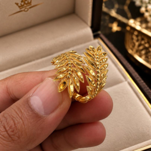 خاتم غصن الزيتون فاخر عيار21.وزن.3.25جرام